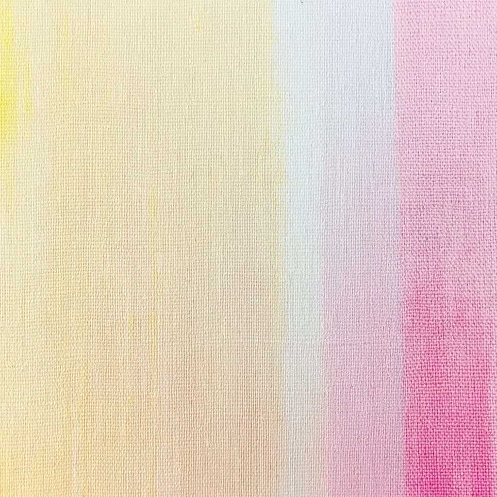 Close up of dip dyed canvas material